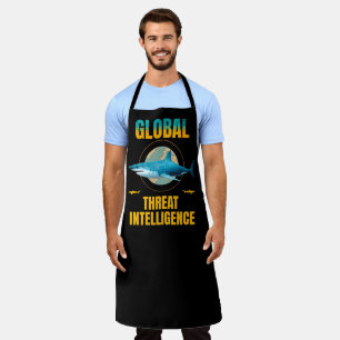 Funny Shark Cyber Security Expert Apron