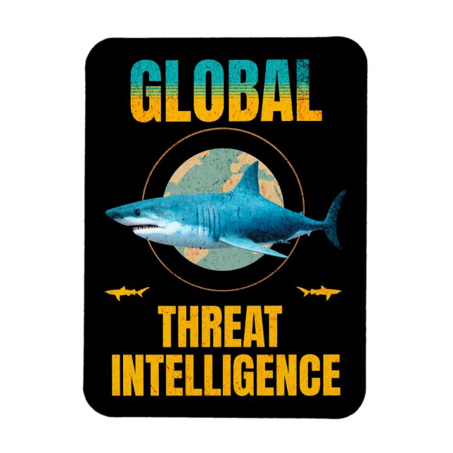 Funny Shark Cyber Security Expert Magnet (Vertical)