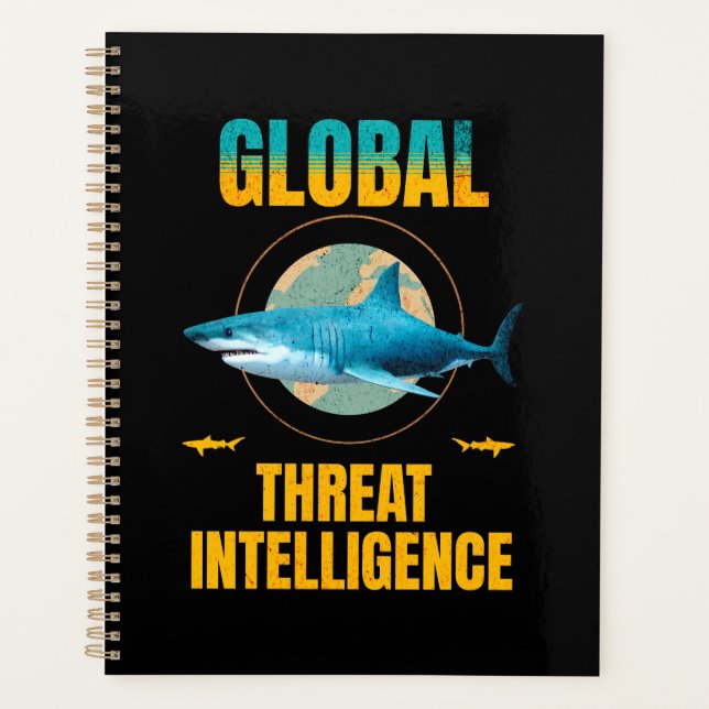 Funny Shark Cyber Security Expert Planner (Front)