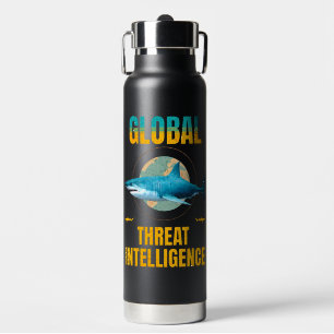 Funny Shark Cyber Security Expert Water Bottle