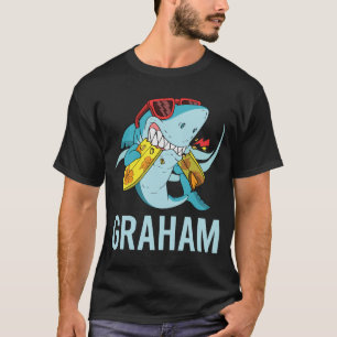 Funny Shark - Graham Name T-Shirt