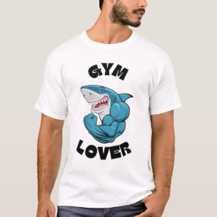 Funny shark gym lover t-shirt 