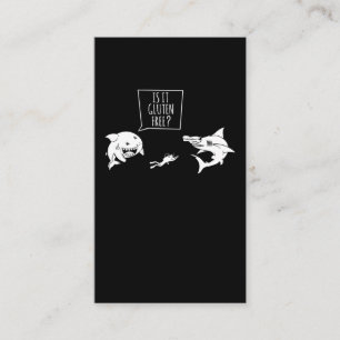 Funny Shark Humour Scuba Diver Joke Business Card