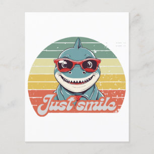 Funny shark invite you to smile