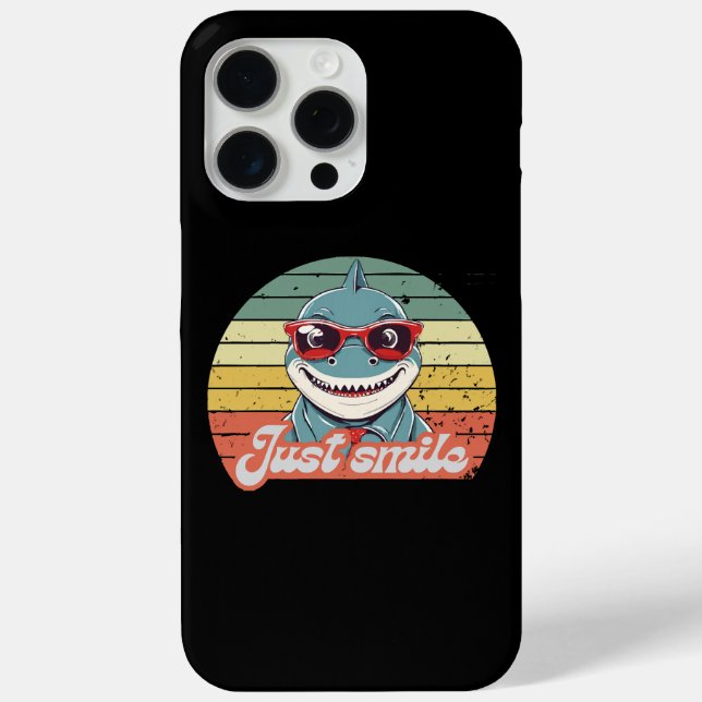 Funny shark invite you to smile Case-Mate iPhone case (Back)