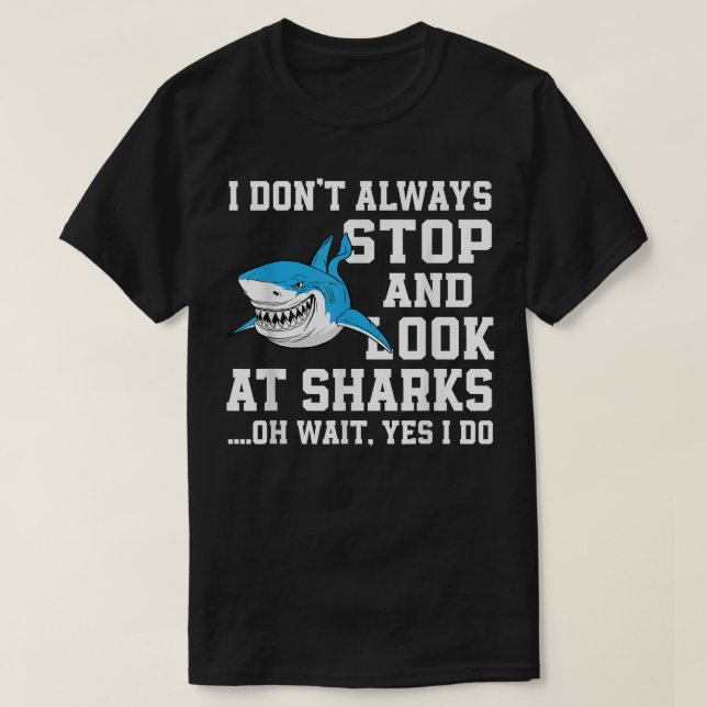 Funny Shark Lover Saying Sharks Love Sea Animal  T-Shirt (Design Front)