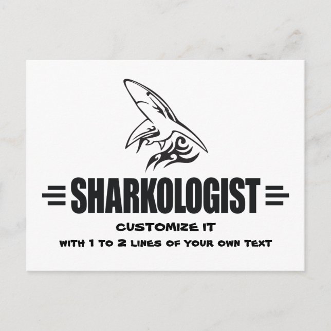 Funny Shark Postcard (Front)