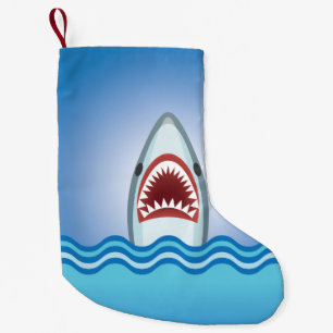 Funny Shark Small Christmas Stocking
