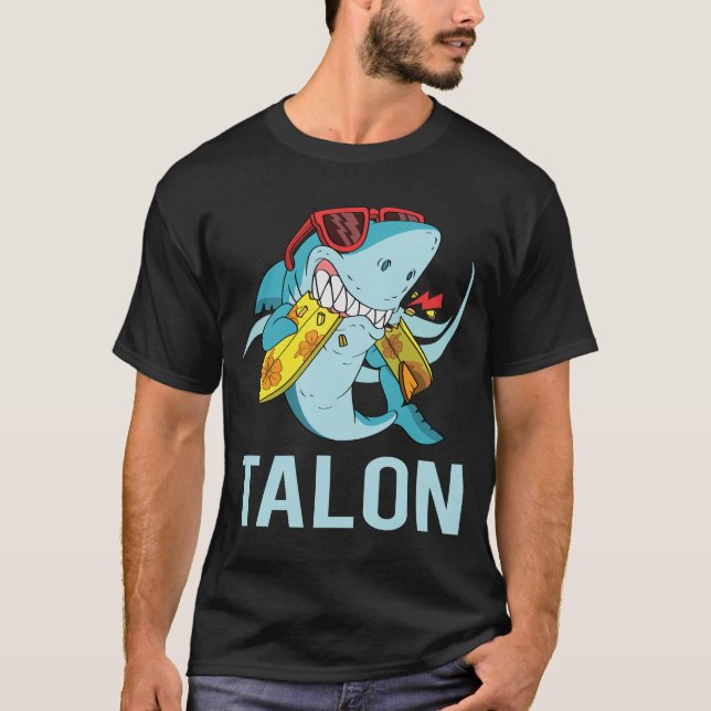 Funny Shark - Talon Name T-Shirt (Front)