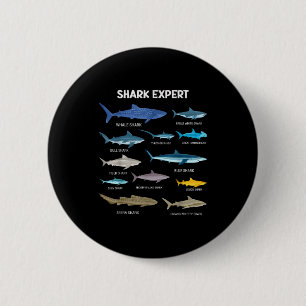 Funny Shark Tee For Men Ocean Fish Kids & Todd 6 Cm Round Badge