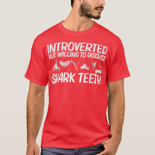 Funny Shark Teeth Design For Men Women Animal Foss T-Shirt