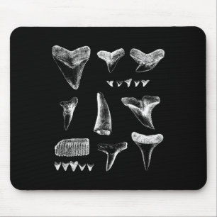 Funny Shark Teeth Design For Men Women Shark Teeth Mouse Pad