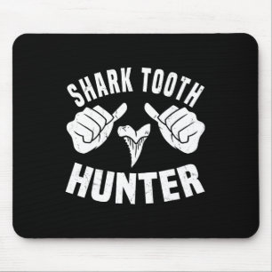 Funny Shark Tooth Hunter Costume Love Shark Tooth  Mouse Pad
