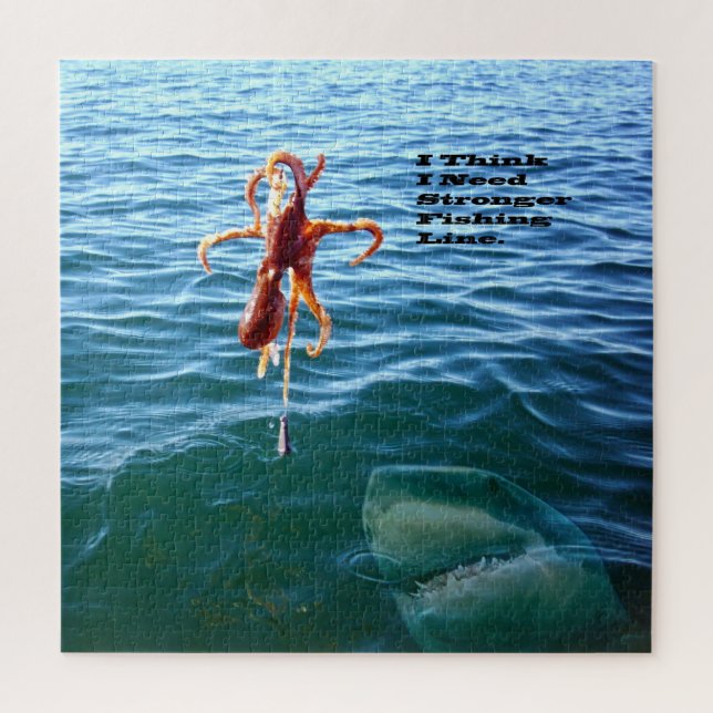 Funny Shark Wants Octopus, Jigsaw Puzzle (Vertical)