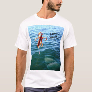 Funny Shark Wants Octopus, T-Shirt