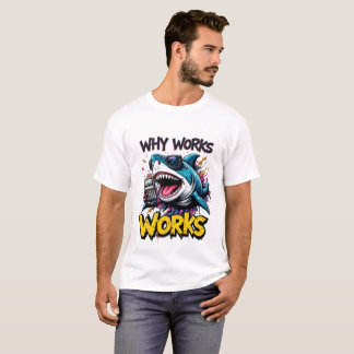 Funny Shark with Calculator T-Shirt 