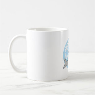 Funny Shark With Shades Fin-tastic Dad Pun Coffee Mug