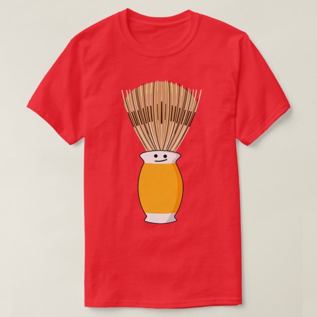 Funny shaving brush T-Shirt (Design Front)
