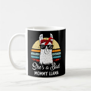 Funny  She S A Bad Mummy Llama Mum Mama Grandma  Coffee Mug
