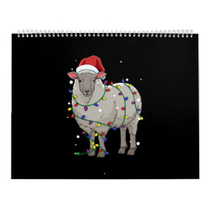 Funny Sheep Christmas Santa Claus Gift Calendar