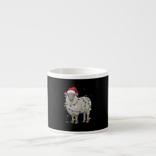Funny Sheep Christmas Santa Claus Gift Espresso Cup