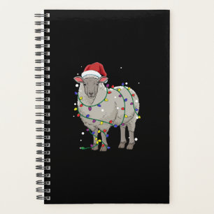 Funny Sheep Christmas Santa Claus Gift Planner