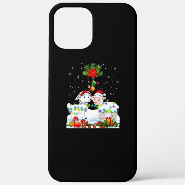 Funny Sheep Christmas Tree | Xmas Animal Gift Case-Mate iPhone Case (Back)