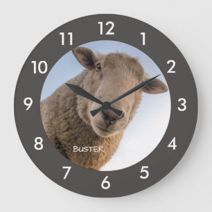 Funny Sheep Custom Large Clock