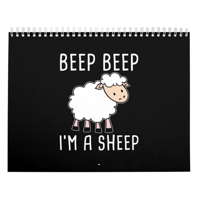 Funny Sheep Design for Farmers and Sheep Lovers Calendar (Cover)