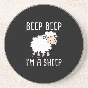 Funny Sheep Design for Farmers and Sheep Lovers Coaster