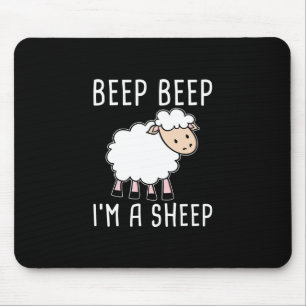 Funny Sheep Design for Farmers and Sheep Lovers Mouse Pad