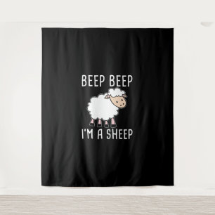 Funny Sheep Design for Farmers and Sheep Lovers Tapestry