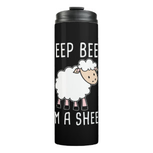 Funny Sheep Design for Farmers and Sheep Lovers Thermal Tumbler