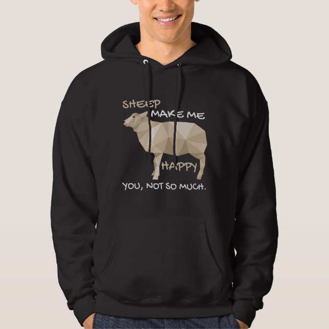 Funny Sheep Farmer Gift Sheep Lover Hoodie (Front)