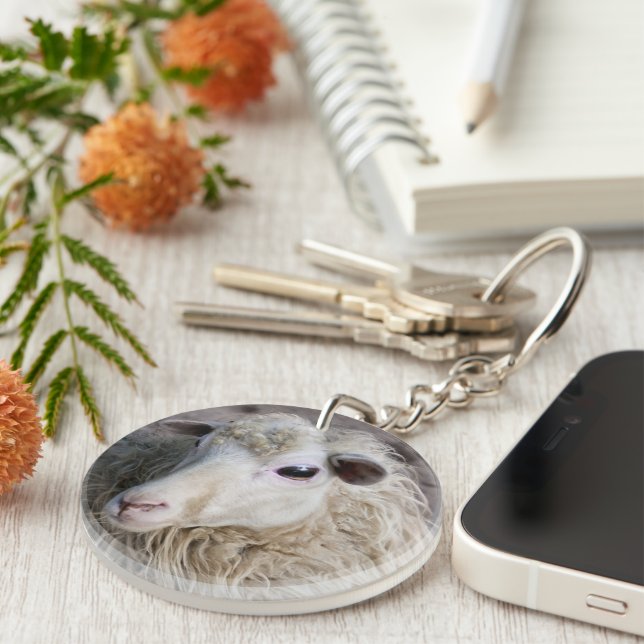 Funny Sheep Key Ring (Front Right)