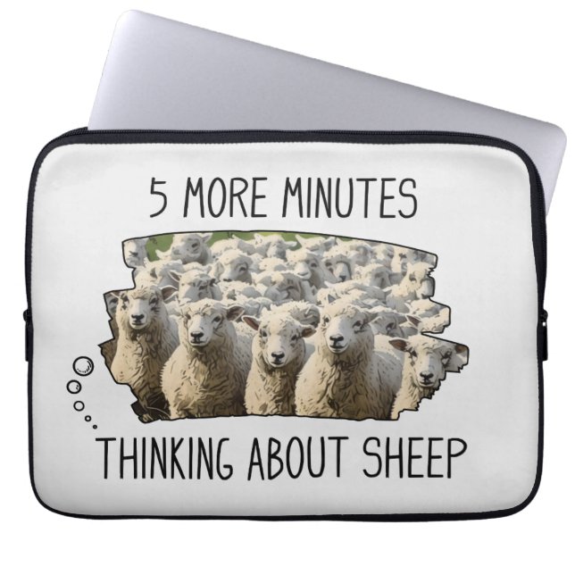 Funny Sheep Laptop Sleeve (Front)