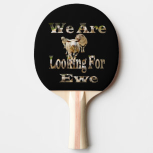 Funny Sheep Looking For Ewe, Ping Pong Paddle