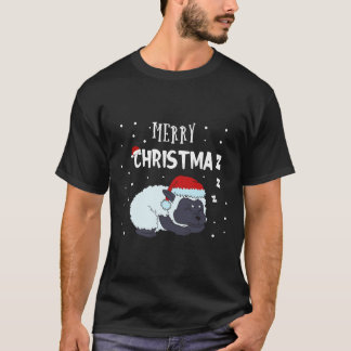 Funny Sheep Merry Christmas Farmer  T-Shirt