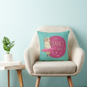 Funny Sheep Message - Just Dance About It 1 Cushion