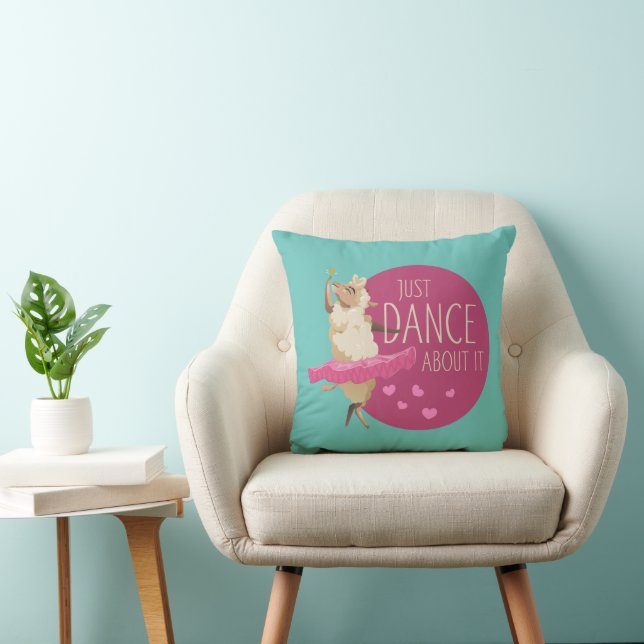 Funny Sheep Message - Just Dance About It 1 Cushion (Chair)