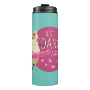 Funny Sheep Message - Just Dance About It 1 Thermal Tumbler