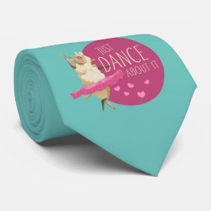 Funny Sheep Message - Just Dance About It 1 Tie