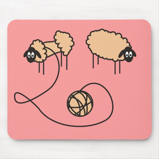 Funny Sheep Mousepad (Front)