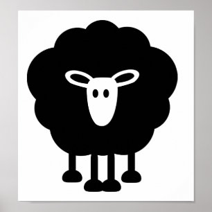 Funny sheep poster