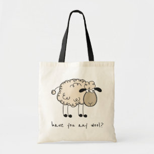 Funny Sheep Rhyme Knitting Tote Bag