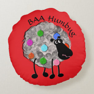 Funny sheep two sided pillow