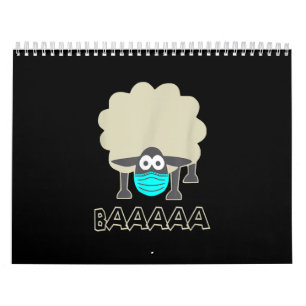 Funny Sheep With Face Mask   Sheeple Gift Calendar