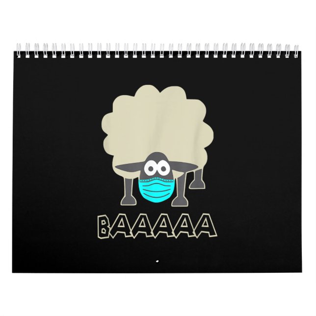 Funny Sheep With Face Mask | Sheeple Gift Calendar (Cover)