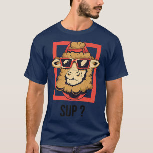 Funny sheep with sunglasses Farm Farmer Love She T-Shirt