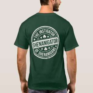 Funny Shenanigator St Patrick's Day Distressed T-Shirt